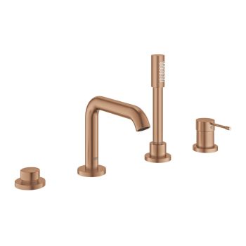 - GROHE-Essence 4-otworowa bateria wannowa brushed warm sunset 25251DL1 - 25251DL1 - Łazienki Szydłowski
