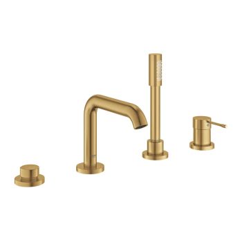 - GROHE-ESSENCE 4-otworowa bateria wannowa brushed cool sunrise 25251GN1 - 25251GN1 - Łazienki Szydłowski