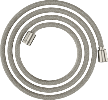 - Axor ShowerSolutions Tekstylny wąż prysznicowy 200 cm z nakrętką cylindryczną i stożkową stal szlachetna optyczna 28290800 - 28290800 - Łazienki Szydłowski