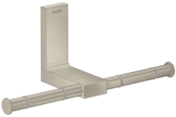 - Axor Universal Rectangular Podwójny uchwyt na papier toaletowy nikiel szczotkowany 42657820 - 42657820 - Łazienki Szydłowski