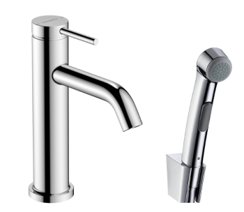 - HANSGROHE Tecturis S bateria umywalkowa 110 z słuchawką prysznicową i wężem prysznicowym 160 cm chrom 73211000 - 73211000 - Łazienki Szydłowski