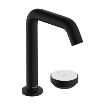 - HANSGROHE Tecturis S 2-otworowa bateria umywalkowa 150 CoolStart z niezamykanym kompletem odpływowym czarny mat 73353670 - 73353670 - Łazienki Szydłowski