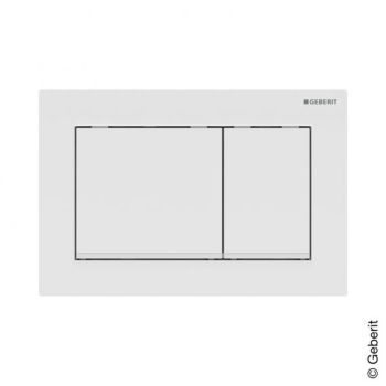- GEBERIT Omega30 Przycisk spłukujący, przedni / górny, biały-biały mat-biały 115080111 - 115.080.11.1 - Łazienki Szydłowski