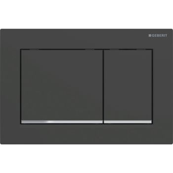 - GEBERIT Omega30 przycisk spłukujący przedni / górny, czarny mat-chrom-czarny mat, easy-to-clean 115080141 - 115.080.14.1 - Łazienki Szydłowski