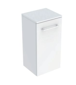  - GEBERIT Selnova Square Szafka boczna, 33 x 29,7 cm, z jednymi drzwiami, biały połysk 501272001 - 501.272.00.1 - Łazienki Szydłowski
