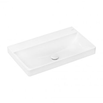  - HANSGROHE Xelu Q umywalka 80 x 48 cm bez otworu na baterię, nieszlifowana biała z powłoką SmartClean 61021450 - 61021450 - Łazienki Szydłowski