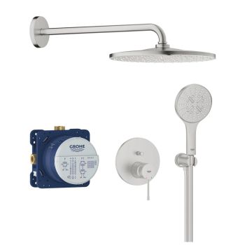 - GROHE-Essence z Rainshower Mono 310 Zestaw prysznicowy podtynkowy stal nierdzewna 25287DC0 - 25287DC0 - Łazienki Szydłowski