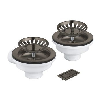 - GROHE-Zestaw odpływowy do zlewozmywaków 1 i 1,5-komorowych brushed hard graphite 40997AL0 - 40997AL0 - Łazienki Szydłowski