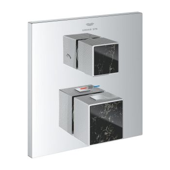 - GROHE-Allure Brilliant Termostatyczna bateria prysznicowa do obsługi dwóch wyjść wody chrom 24430000 - 24430000 - Łazienki Szydłowski