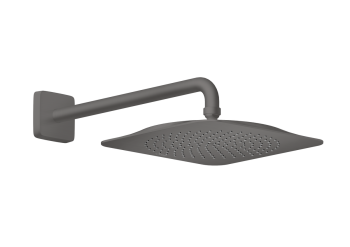  - AXOR Citterio C deszczownica prysznicowa 27 x 27 cm 1jet EcoSmart+ z ramieniem prysznicowym czarny chrom szczotkowany 28791340 - 28791340 - Łazienki Szydłowski