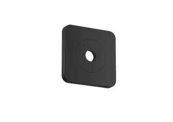 - AXOR Citterio C Rozeta ścienna 12 x 12cm softsquare czarny mat 28801670 - 28801670 - Łazienki Szydłowski