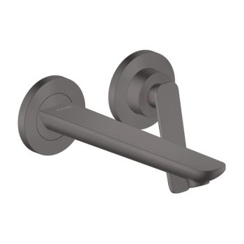 - AXOR Citterio C Jednouchwytowa bateria umywalkowa z wylewką 19,5 cm, ścienna, podtynkowa czarny chrom szczotkowany 49110340 - 49110340 - Łazienki Szydłowski