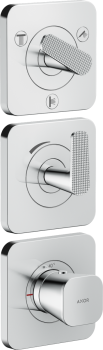 - AXOR Citterio C Bateria wannowo-prysznicowa termostatyczna podtynkowa szlif kwadratowy chrom 49711000 - 49711000 - Łazienki Szydłowski