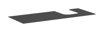  - HANSGROHE Xevolos E Blat 137 x 55cm z wycięciem po prawej stronie pod umywalkę wpuszczaną, szlifowaną 50 x 48cm, szary łupek matowy 54206760 - 54206760 - Łazienki Szydłowski