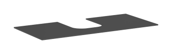  - HANSGROHE Xevolos E Blat 118 x 55cm z wycięciem na środku pod umywalkę wpuszczaną, szlifowaną 50 x 48cm i 60 x 48cm, szary łupek matowy 54210760 - 54210760 - Łazienki Szydłowski