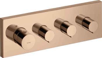 - AXOR ShowerSolutions Moduł termostatyczny 36 x 12 cm do 3 odbiorników, podtynkowy czerwony złoty polerowany 10751300 - 10751300 - Łazienki Szydłowski