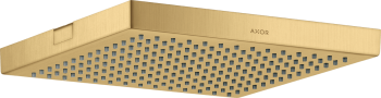 - AXOR ShowerSolutions Deszczownica prysznicowa 24 x 24 cm 1jet do montażu w suficie złoty optyczny szczotkowany 10924250 - 10924250 U - Łazienki Szydłowski