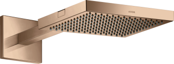 - AXOR ShowerSolutions Deszczownica prysznicowa 24 x 24 cm 1jet z ramieniem prysznicowym czerwony złoty polerowany 10925300 - 10925300 - Łazienki Szydłowski