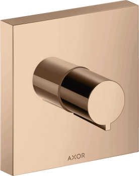 - AXOR ShowerSolutions Zawór odcinający 12 x 12 cm, podtynkowy czerwony złoty polerowany 10972300 - 10972300 - Łazienki Szydłowski