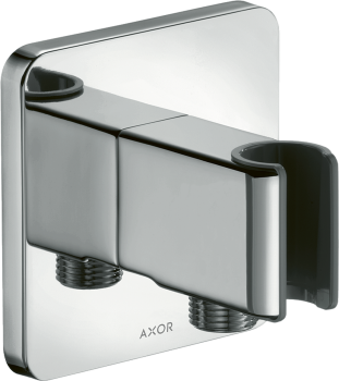 - AXOR ShowerSolutions Przyłącze węża prysznicowego z uchwytem, softsquare chrom 11626000 - 11626000 - Łazienki Szydłowski
