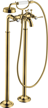 - AXOR Montreux 2-uchwytowa bateria wannowa z uchwytami jednoramiennymi, wolnostojąca 16553990 - 16553990 - Łazienki Szydłowski