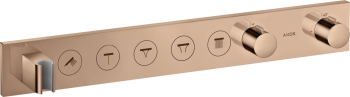- AXOR ShowerSolutions Moduł termostatyczny Select 670/90 do 5 odbiorników, czerwone złoto polerowane 18358300 - 18358300 - Łazienki Szydłowski