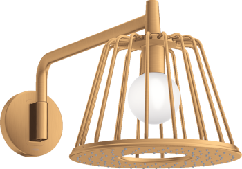 - AXOR LampShower/Nendo LampShower 275 1jet z ramieniem prysznicowym złoty optyczny szczotkowany 26031250 - 26031250 U - Łazienki Szydłowski