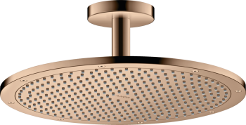 - AXOR ShowerSolutions Deszczownica prysznicowa 350 1jet z przyłączem sufitowym czerwony złoty polerowany 26035300 - 26035300 - Łazienki Szydłowski