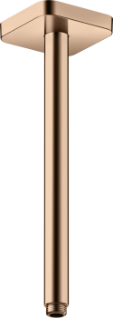 - AXOR ShowerSolutions Przyłącze sufitowe 30 cm, softsquare czerwone złoto polerowane 26966300 - 26966300 - Łazienki Szydłowski