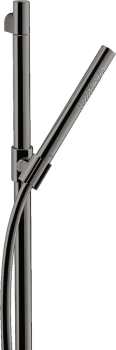 - AXOR Starck Zestaw prysznicowy 90 cm z główką prysznicową 2jet, Slim czarny chrom polerowany 27980330 - 27980330 - Łazienki Szydłowski