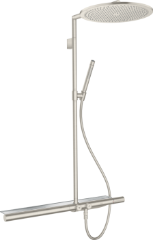 - AXOR ShowerSolutions Komplet prysznicowy 350 1jet z termostatem 800 stal szlachetna optyczna 27984800 - 27984800 - Łazienki Szydłowski
