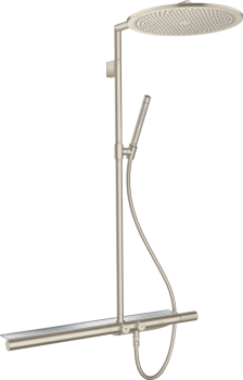 - AXOR ShowerSolutions Komplet prysznicowy 350 1jet z termostatem 800 nikiel szczotkowany 27984820 - 27984820 - Łazienki Szydłowski