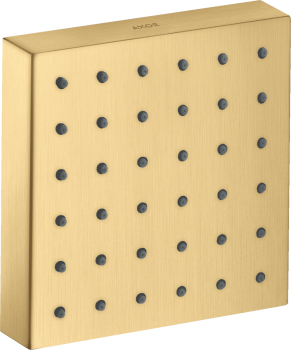 - AXOR ShowerSolutions Moduł prysznicowy 120/120, kwadratowy, podtynkowy złoty optyczny szczotkowany 28491250 - 28491250 U - Łazienki Szydłowski