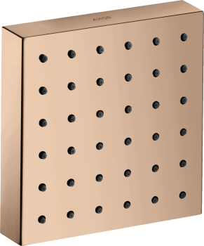 - AXOR ShowerSolutions Moduł prysznicowy 12 x 12 cm, kwadratowy, podtynkowy czerwony złoty polerowany 28491300 - 28491300 - Łazienki Szydłowski