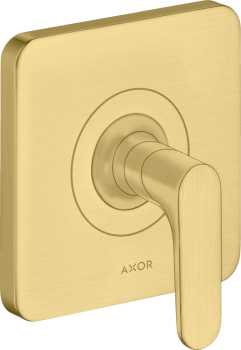 - AXOR Citterio M Zawór odcinający, podtynkowy złoty optyczny szczotkowany 34960250 - 34960250 - Łazienki Szydłowski