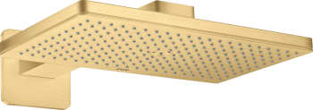 - AXOR ShowerSolutions Deszczownica prysznicowa 46 x 30 cm 1jet z ramieniem prysznicowym, rozeta softsquare złoty optyczny szczotkowany 35274250 - 35274250 U - Łazienki Szydłowski