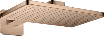  - AXOR ShowerSolutions Deszczownica prysznicowa 46 x 30 cm 1jet z ramieniem prysznicowym, rozeta softsquare czerwone złoto polerowane 35274300 - 35274300 - Łazienki Szydłowski
