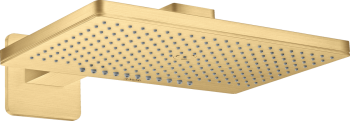 - AXOR ShowerSolutions Deszczownica prysznicowa 46 x 30 cm 2jet z ramieniem prysznicowym, rozeta softsquare złoty optyczny szczotkowany 35275250 - 35275250 U - Łazienki Szydłowski