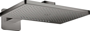 - AXOR ShowerSolutions Deszczownica prysznicowa 46 x 30 cm 2jet z ramieniem prysznicowym, rozeta softsquare czarny chrom polerowany 35275330 - 35275330 - Łazienki Szydłowski