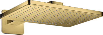 - AXOR ShowerSolutions Deszczownica 46 x 30cm 2jet z ramieniem prysznicowym, rozeta softsquare Złoty Optyczny Polerowany 35275990 - 35275990 - Łazienki Szydłowski