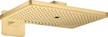 - AXOR ShowerSolutions Deszczownica prysznicowa 46 x 30 cm 3 jet z ramieniem prysznicowym, rozeta softsquare złoty optyczny szczotkowany 35276250 - 35276250 - Łazienki Szydłowski
