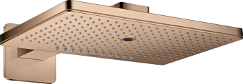  - AXOR ShowerSolutions Deszczownica prysznicowa 46 x 30 cm 3 jet z ramieniem prysznicowym, rozeta softsquare czerwone złoto polerowane 35276300 - 35276300 - Łazienki Szydłowski