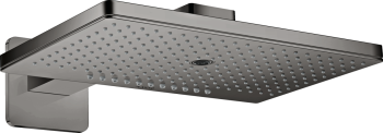 - AXOR ShowerSolutions Deszczownica prysznicowa 46 x 30 cm 3 jet z ramieniem prysznicowym, rozeta softsquare czarny chrom polerowany 35276330 - 35276330 - Łazienki Szydłowski