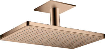 - AXOR ShowerSolutions Deszczownica prysznicowa 46 x 30 cm 1jet z przyłączem sufitowym czerwone złoto polerowane 35277300 - 35277300 - Łazienki Szydłowski