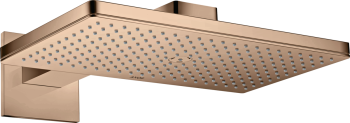  - AXOR ShowerSolutions Deszczownica prysznicowa 46 x 30 cm 1 jet z ramieniem prysznicowym, rozeta softsquare czerwone złoto polerowane 35278300 - 35278300 - Łazienki Szydłowski