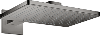 - AXOR ShowerSolutions Deszczownica prysznicowa 46 x 30 cm 2 jest z ramieniem prysznicowym, rozeta kwadratowa czarny chrom polerowany 35280330 - 35280330 - Łazienki Szydłowski