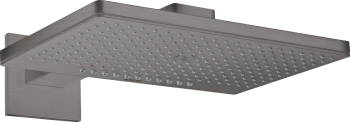 - AXOR ShowerSolutions Deszczownica prysznicowa 46 x 30 cm 2 jest z ramieniem prysznicowym, rozeta kwadratowa czarny chrom szczotkowany 35280340 - 35280340 - Łazienki Szydłowski