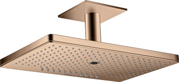 - AXOR ShowerSolutions Deszczownica prysznicowa 46 x 30 cm 3jet z przyłączem sufitowym czerwone złoto polerowane 35281300 - 35281300 - Łazienki Szydłowski
