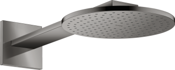 - AXOR ShowerSolutions Deszczownica prysznicowa 25 cm 2jet z ramieniem prysznicowym czarny chrom polerowany 35296330 - 35296330 - Łazienki Szydłowski