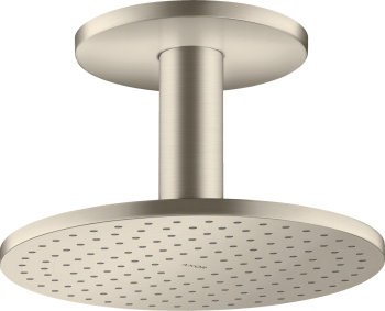 - AXOR ShowerSolutions Głowica prysznicowa 250 2jet do montażu w suficie nikiel szczotkowany 35297820 - 35297820 U - Łazienki Szydłowski